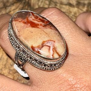 Redish - Brown Dolomite Ring Size 9 1/4